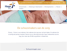 Tablet Screenshot of hagozorg.nl